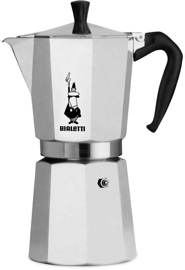 Bialetti Moka Express mutritehas, 12 tassi