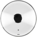 Heirol klaasist kaas terasest nupuga, 24 cm