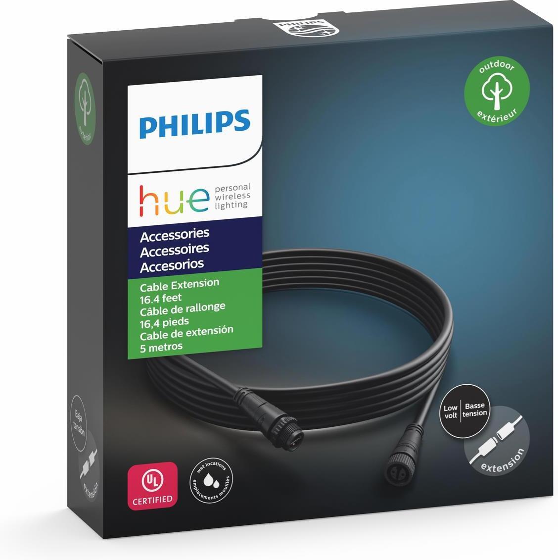 Philips HUE õue pikenduskaabel, 5m, must - Image 3