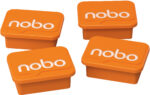 Nobo tahvlimagnetid, 4 tk, oranžid - Pilt 2
