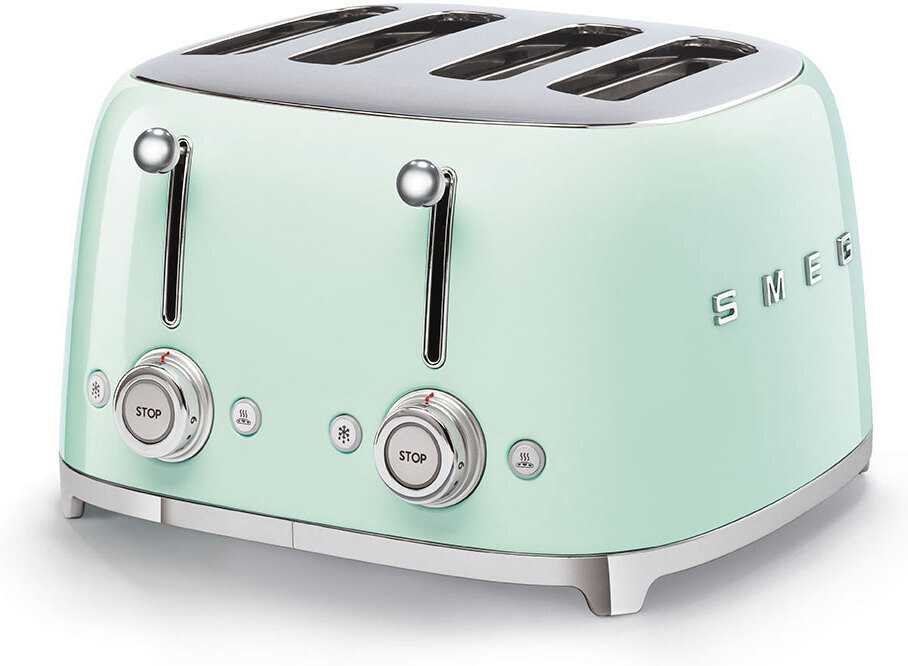 Smeg TSF03PGEU - nelja viilu röster, pastellroheline