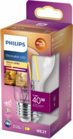 Philipsi soe kuma LED-valgusti Pirn, E27, 2200-2700 K, 470 lm, CRI 90 - Pilt 2