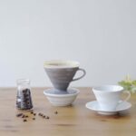 Hario V60 Dripper 02 keraamiline kohvifilter, hall - Pilt 2