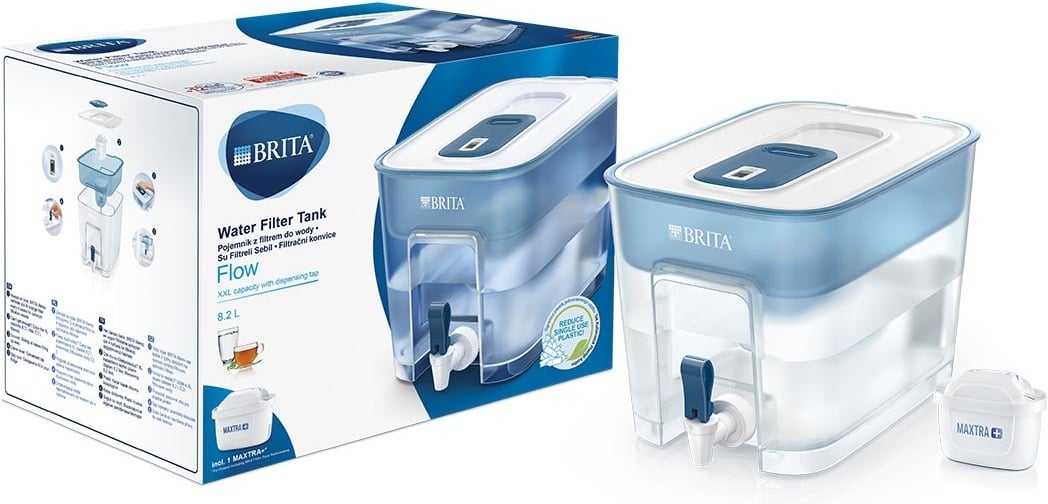 Brita Flow vedensuodatussäiliö annostelijalla, 8,2 l - Image 2