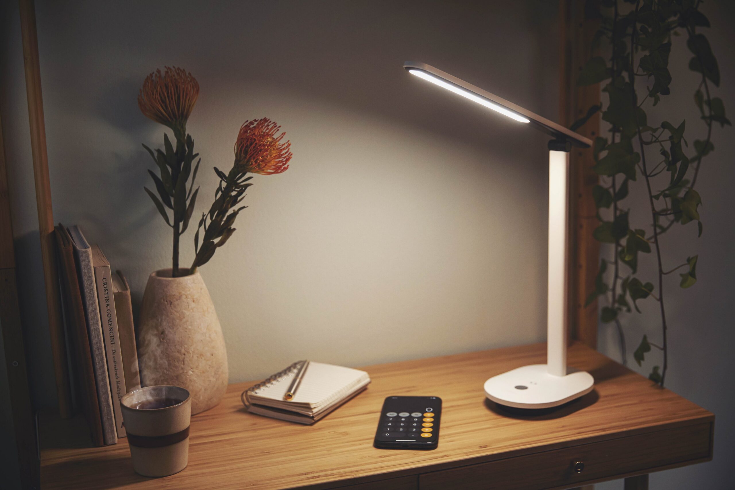 Philips Ivory DSK203 -laualamp, USB-laetav, valge - Image 5