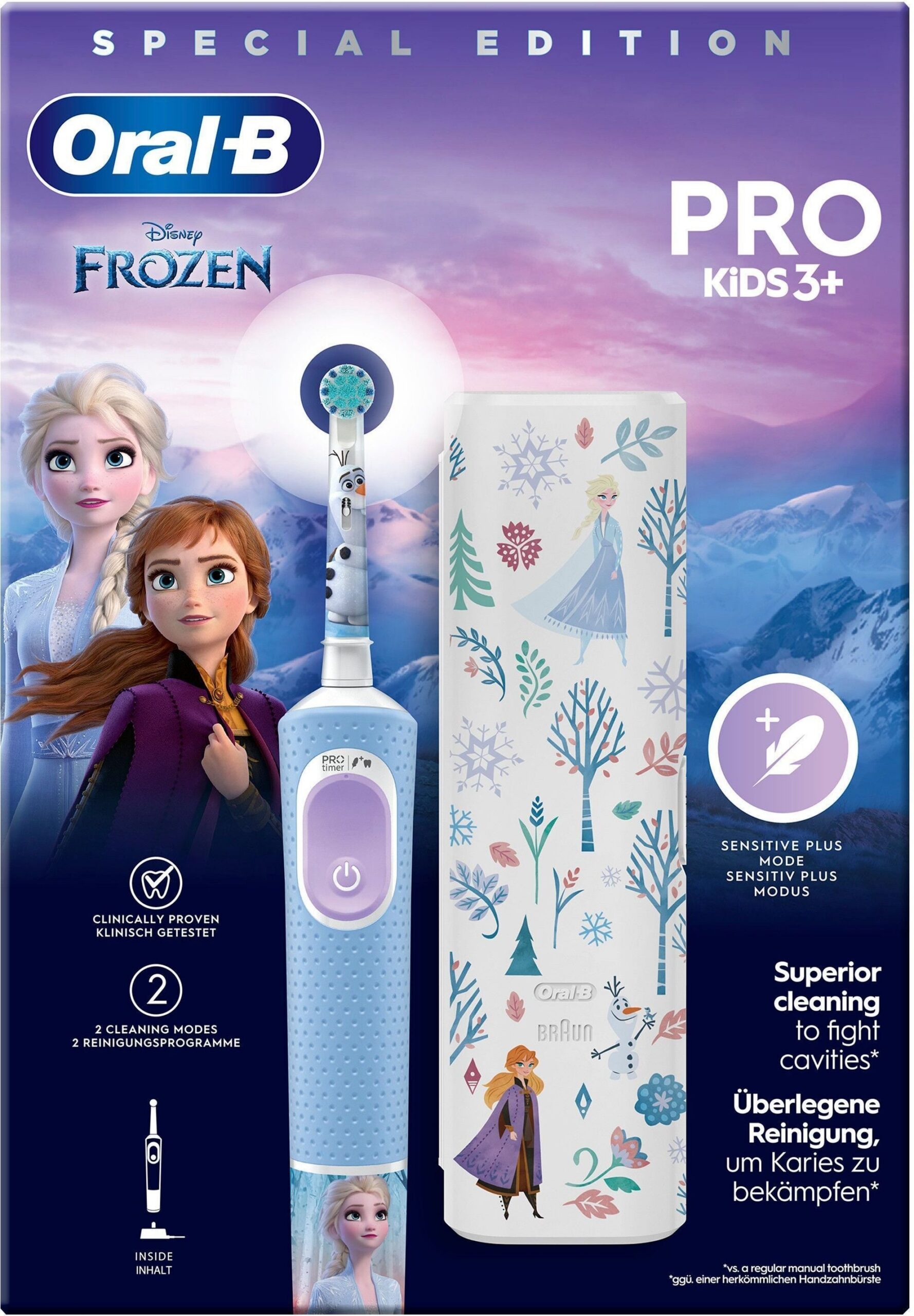Oral-B Vitality Pro Kids Frozen - elektriline hambahari + reisikott
