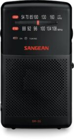 Sangean SR-35 taskuraadio, must