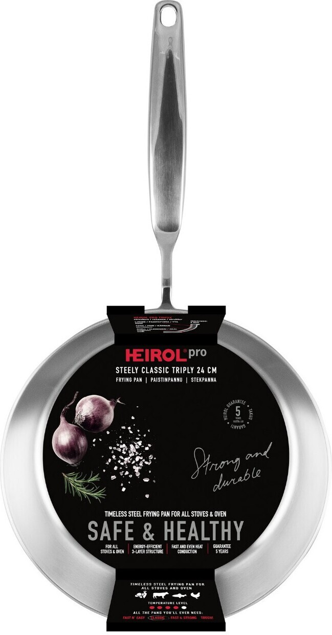 Heirol Steely Classic kolmekordne praepann, 24 cm - Image 5