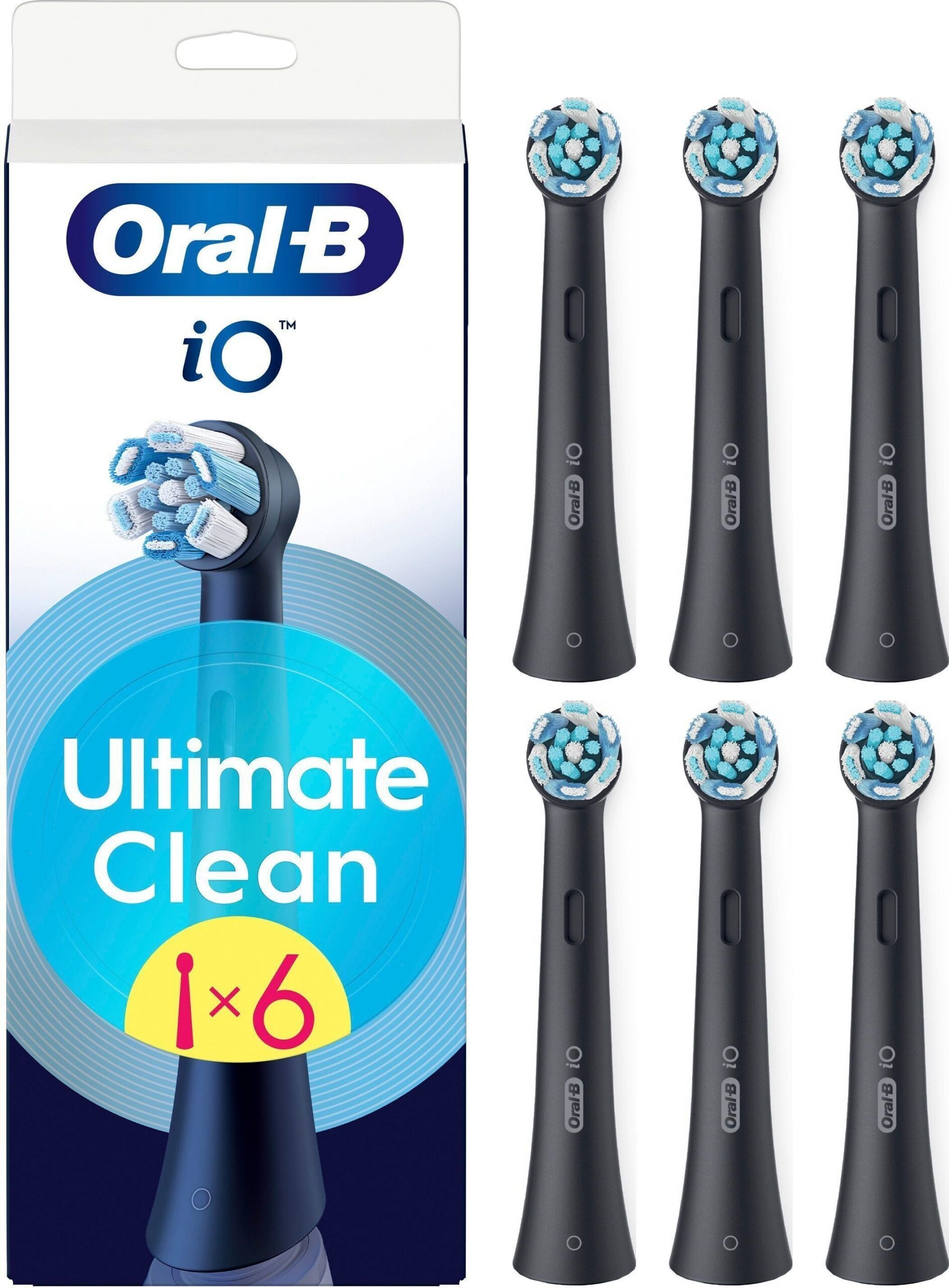 Oral-B iO Ultimate Clean vahetusharjad, 6 tk Must