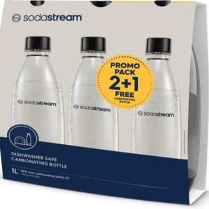 Sodastream Fuse gaseeritud veepudel, 3 x 1 l