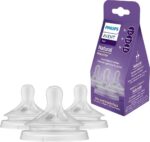 Philips Avent SCY960/03 Natural Response pudeliluttide komplekt, voolukiirused 3 (1 kuu+), 4 (3 kuud+), 5 (6 kuud+)