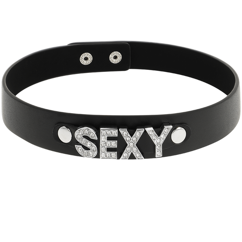 SEXY VEGAN LEATHER CHOKER - Image 3