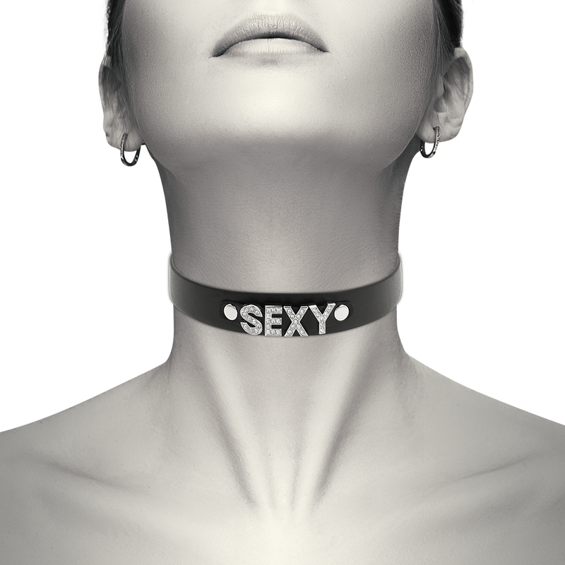 SEXY VEGAN LEATHER CHOKER - Image 2