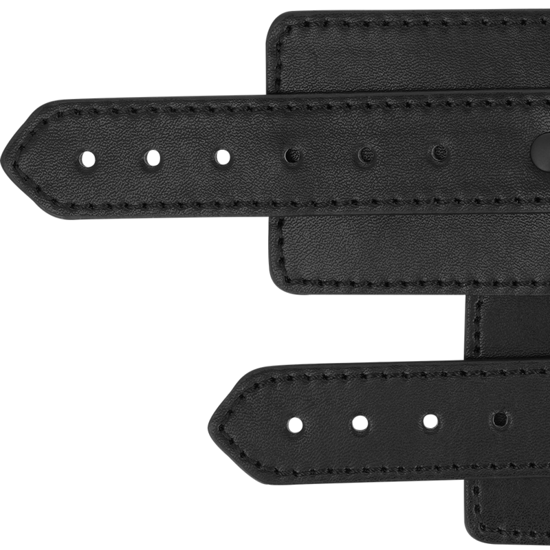 FETISH VEGAN LEATHER HANDCUFFS - Image 4
