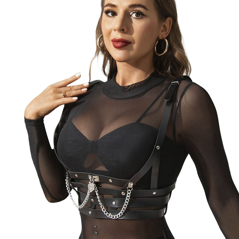 CORSET HARNESS WITH CHAINDETAIL ONE SIZE - Image 2