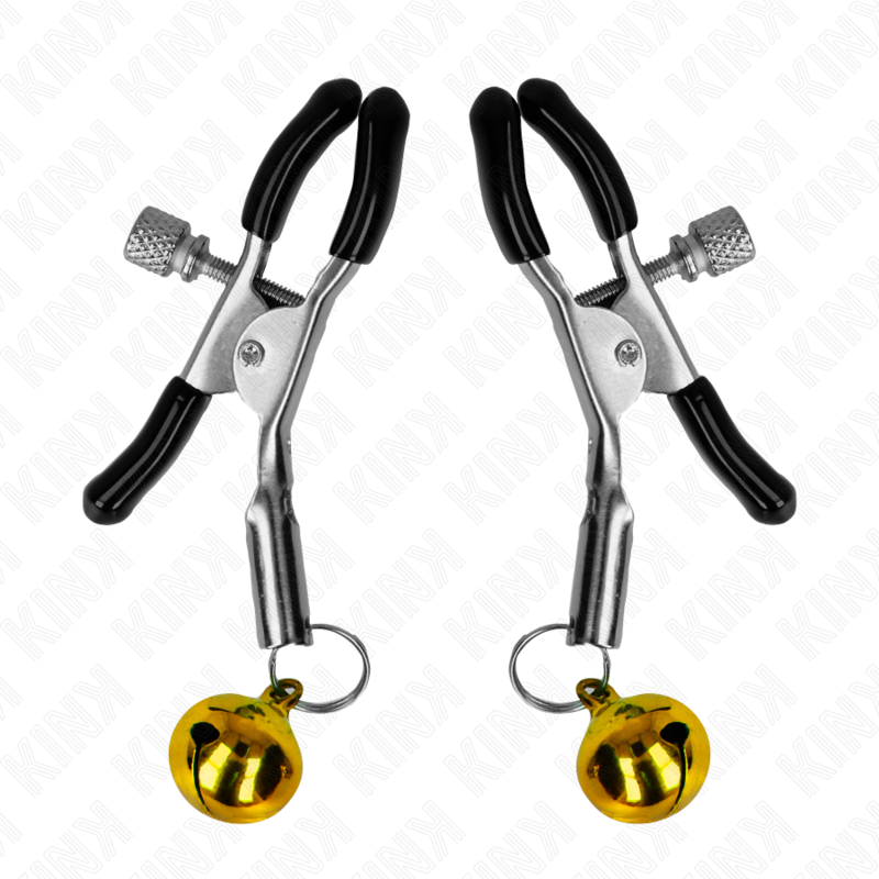 GOLD SINGLE BELL NIPPLE CLAMP 6 CM - Image 2