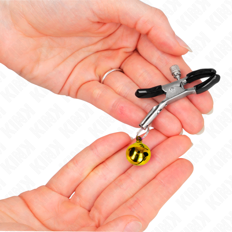 GOLD SINGLE BELL NIPPLE CLAMP 6 CM - Image 3