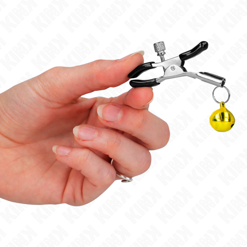 GOLD SINGLE BELL NIPPLE CLAMP 6 CM - Image 4