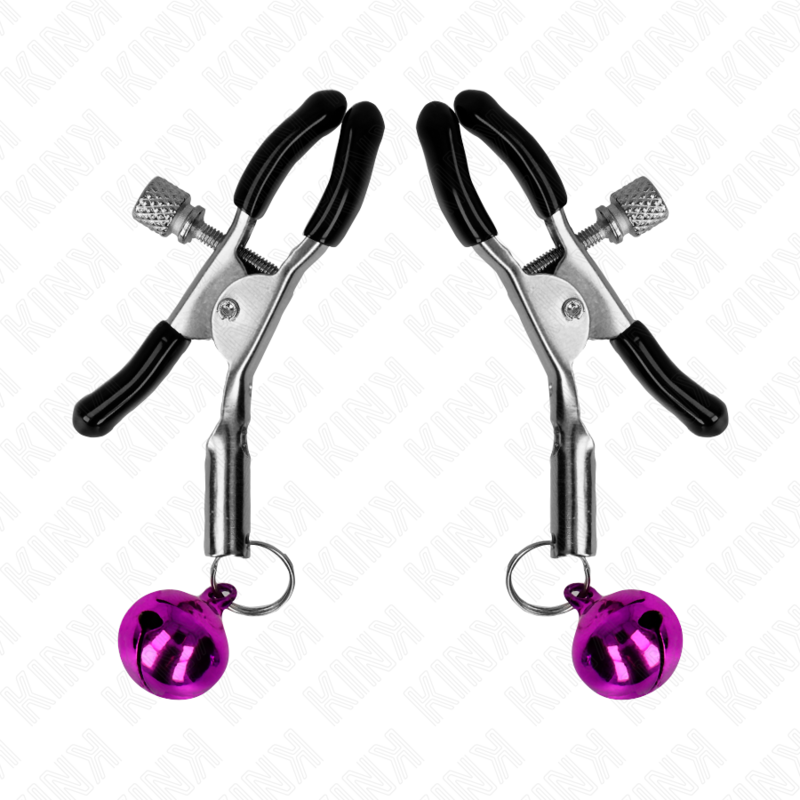 PURPLE SINGLE BELL NIPPLE CLAMP 6 CM - Image 2