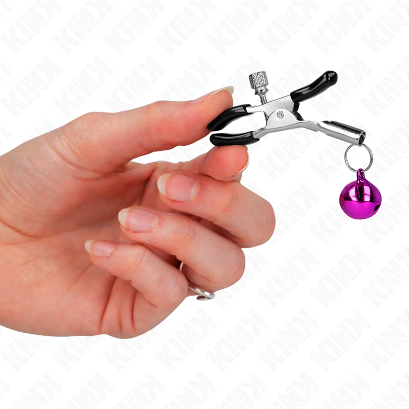 PURPLE SINGLE BELL NIPPLE CLAMP 6 CM - Image 4