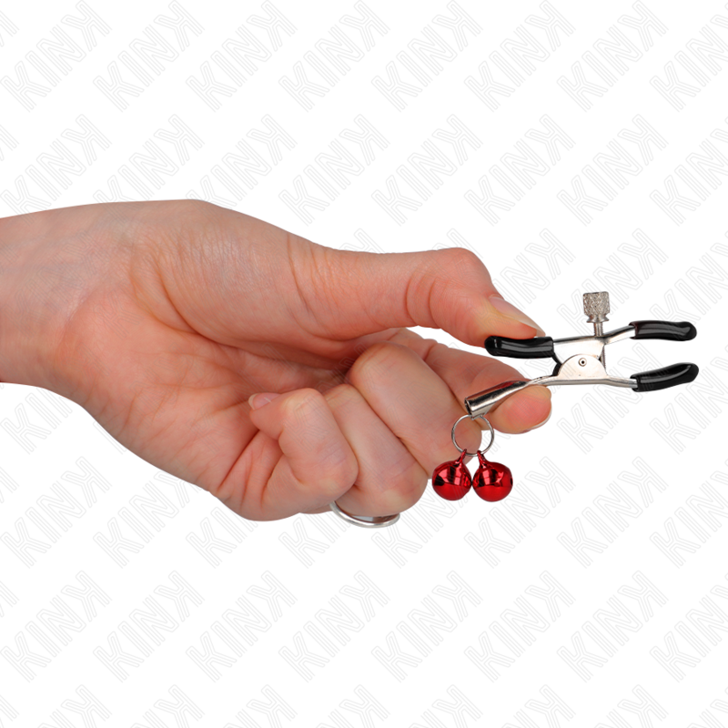 DOUBLE BELL NIPPLE CLAMP RED 6 CM - Image 4