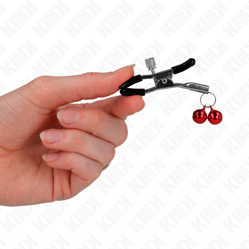 DOUBLE BELL NIPPLE CLAMP RED 6 CM - Image 3