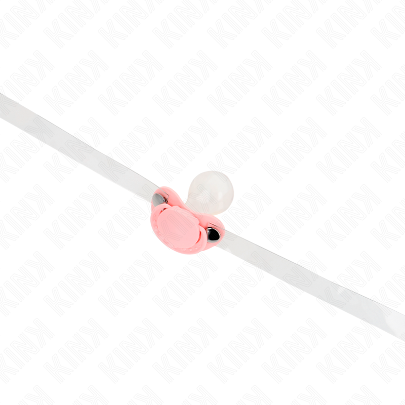 PINK PACIFIER SHAPED GAG 5.5 x 4 CM ADJUSTABLE 43-60 CM - Image 2