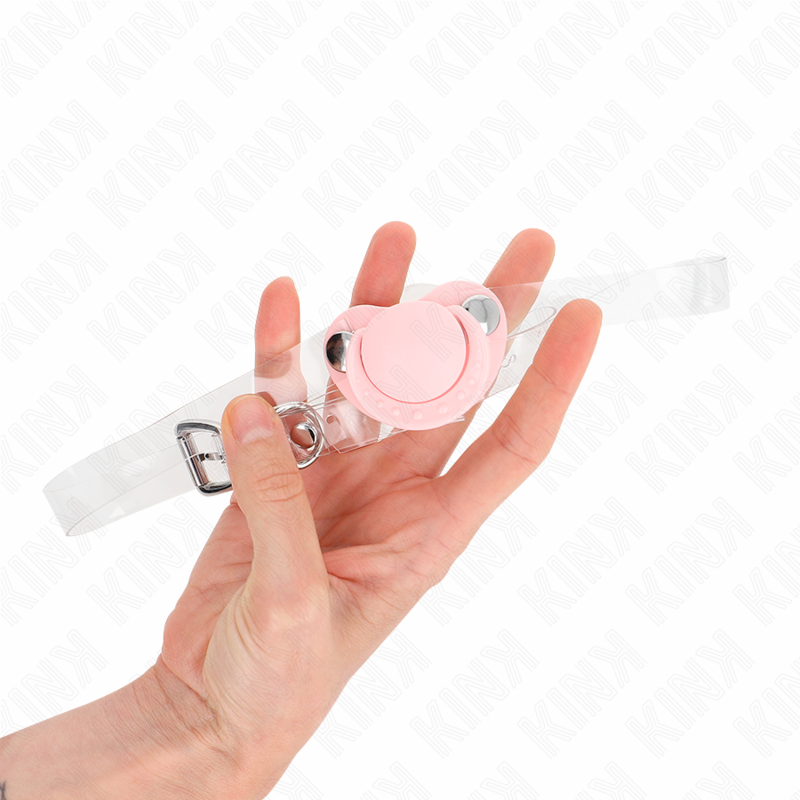 PINK PACIFIER SHAPED GAG 5.5 x 4 CM ADJUSTABLE 43-60 CM - Image 3