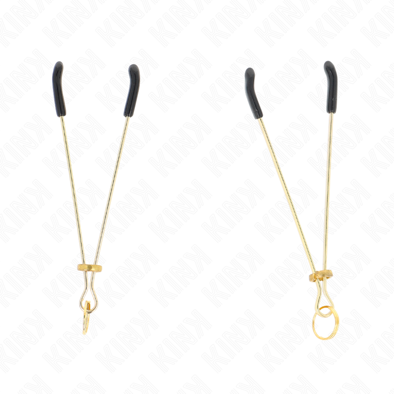 THIN NIPPLE CLAMPS GOLD 7 CM