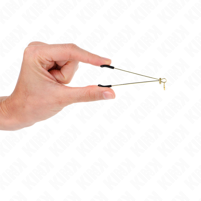 THIN NIPPLE CLAMPS GOLD 7 CM - Image 3