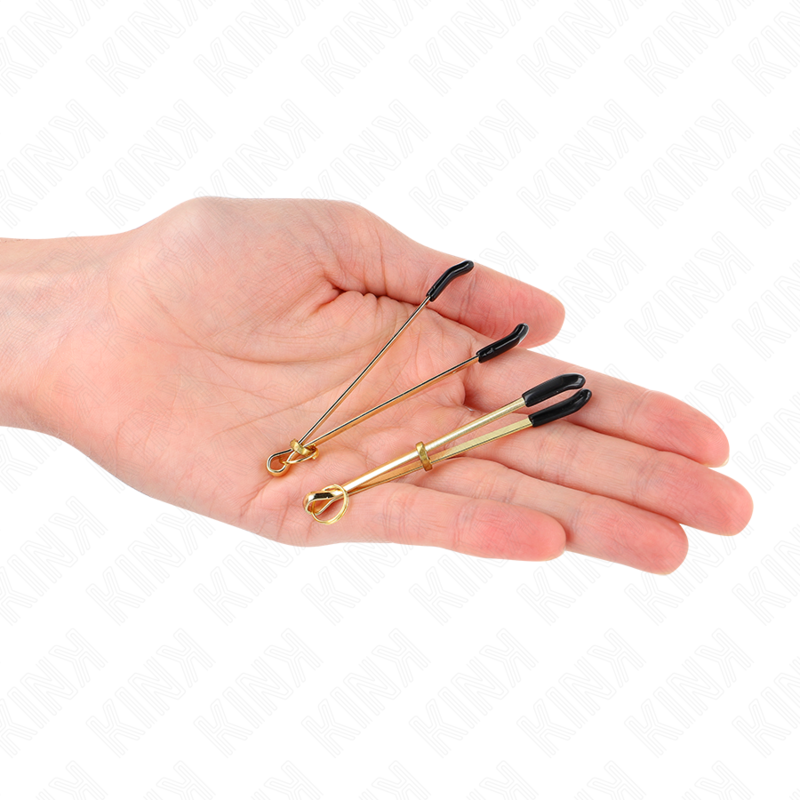 THIN NIPPLE CLAMPS GOLD 7 CM - Image 4