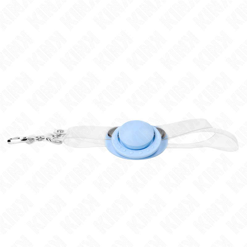 LIGHT BLUE PACIFIER SHAPED GAG 5.5 x 4 CM ADJUSTABLE 43-60 CM - Image 3