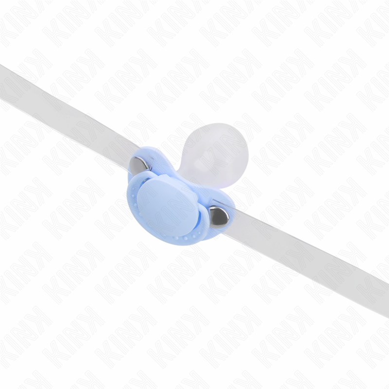 LIGHT BLUE PACIFIER SHAPED GAG 5.5 x 4 CM ADJUSTABLE 43-60 CM - Image 4