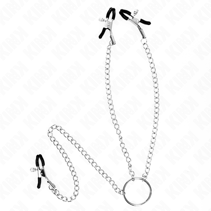 TRIPLE NIPPLE AND CLIT CLAMPS WITH CHAIN MODEL 0