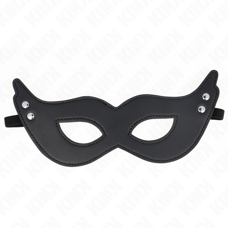 LEATHERETTE MASK WITH RIVETS MODEL 1 26 x 8 CM - Image 3