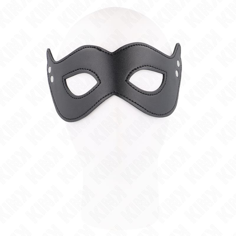 LEATHERETTE MASK WITH RIVETS MODEL 1 26 x 8 CM - Image 2