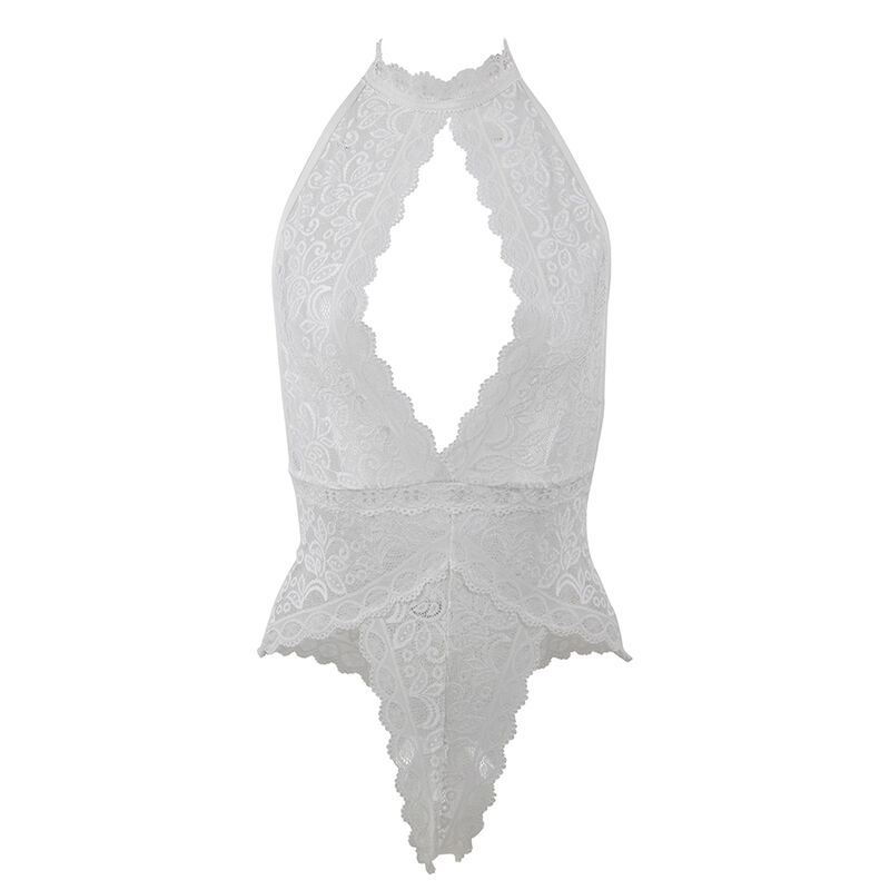 953850 LACE BODYSUIT WHITE S/M - Image 5