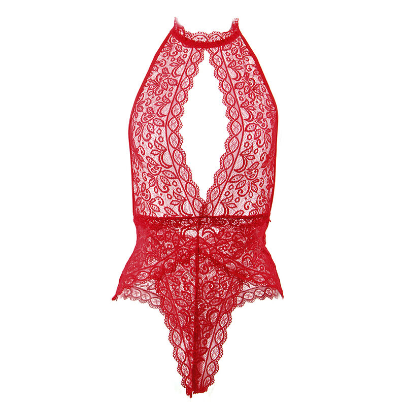 953874 OPEN CUP BODYSUIT RED S/M - Image 4