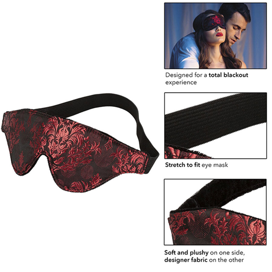 SCANDAL OPAQUE EYE MASK WITH RED DETAILS - Image 3
