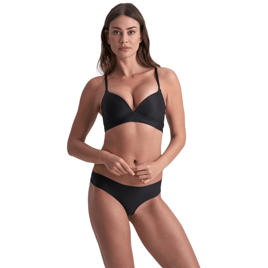 INVISIBLE THONG 2 PACK BEIGE & BLACK SIZE L - Image 5