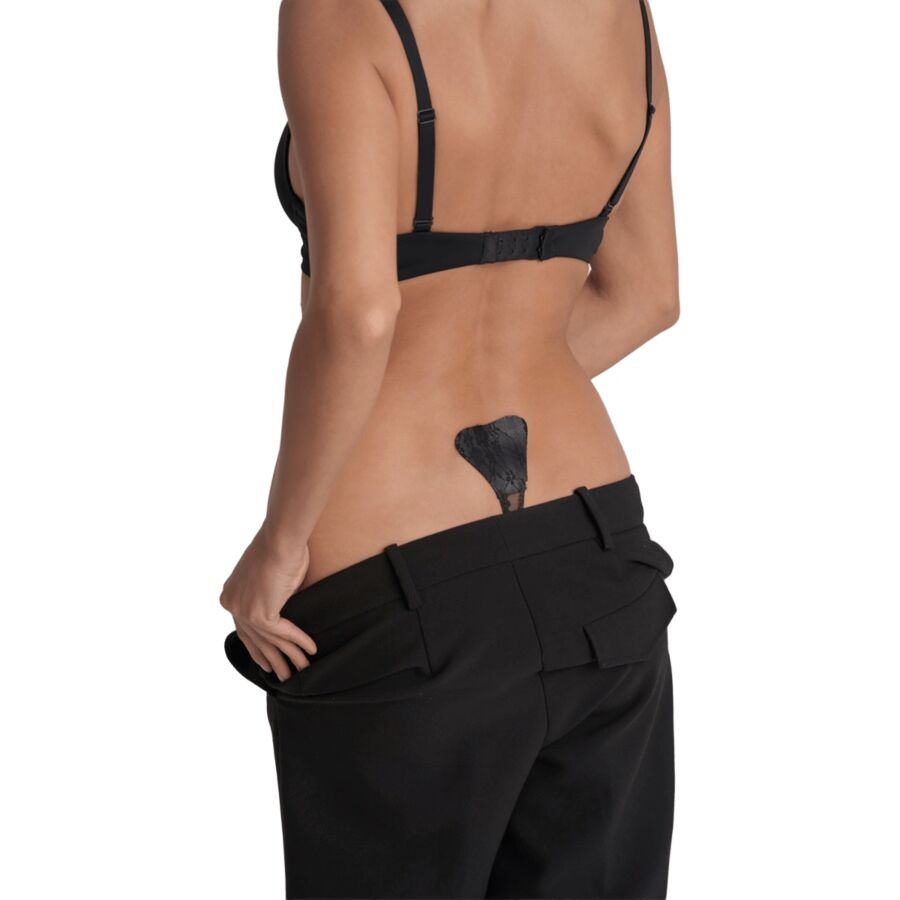 ADHESIVE THONG LACE BLACK ONE SIZE - Image 2