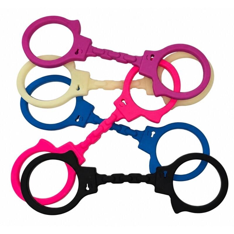 SILICONE HANDCUFFS BLACK - Image 2