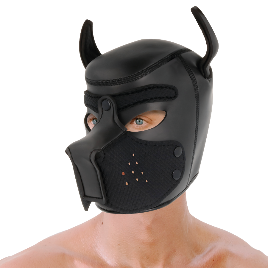 NEOPRENE DOG MASK WITH REMOVABLE MUZZLE M - Image 4