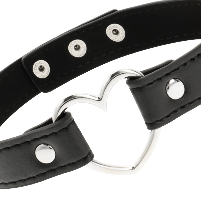 VEGAN LEATHER NECKLACE WOMAN HEART ACCESSORY - Image 4