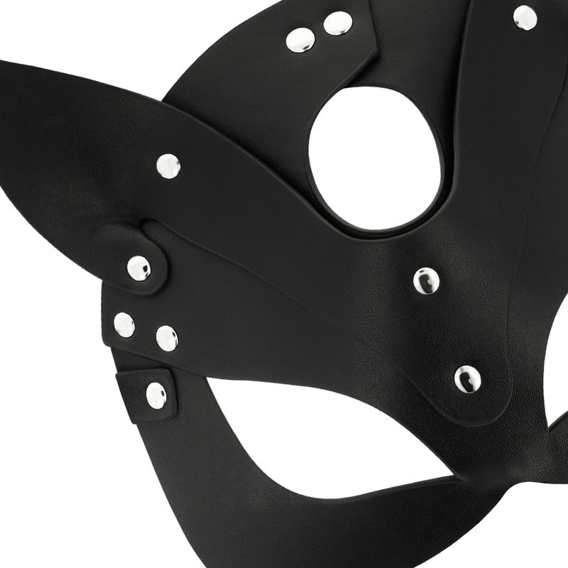 VEGAN LEATHER MASK WITH BUNNY EARS - Image 4