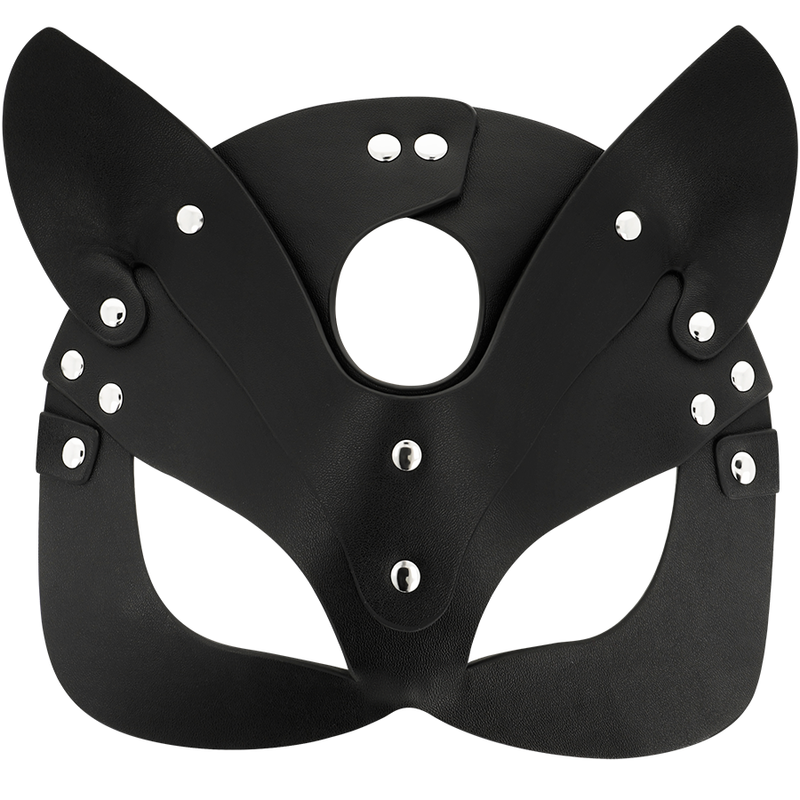 VEGAN LEATHER MASK WITH BUNNY EARS - Image 3
