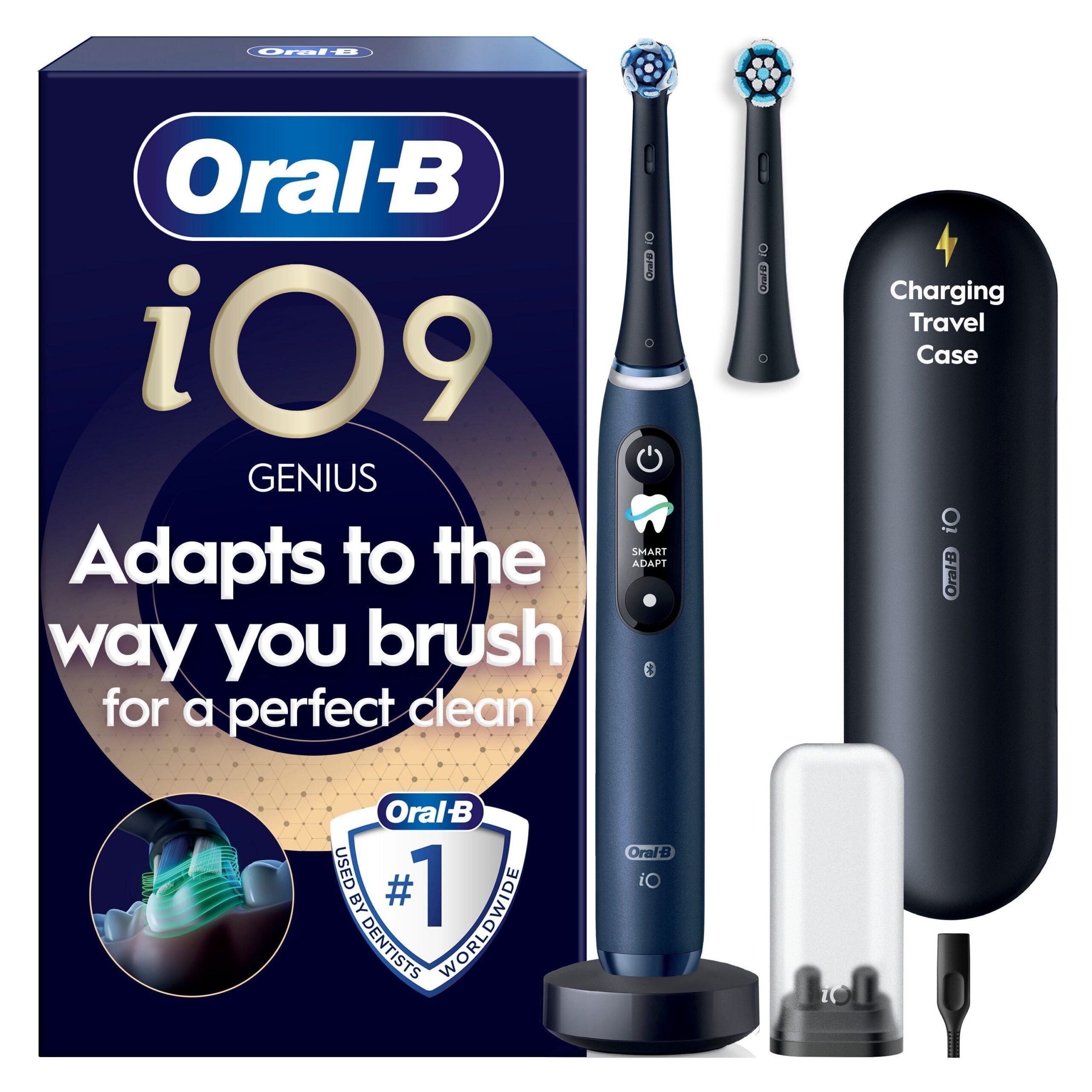 Oral-B iO9 elektriline hambahari, sinine + laadimiskott