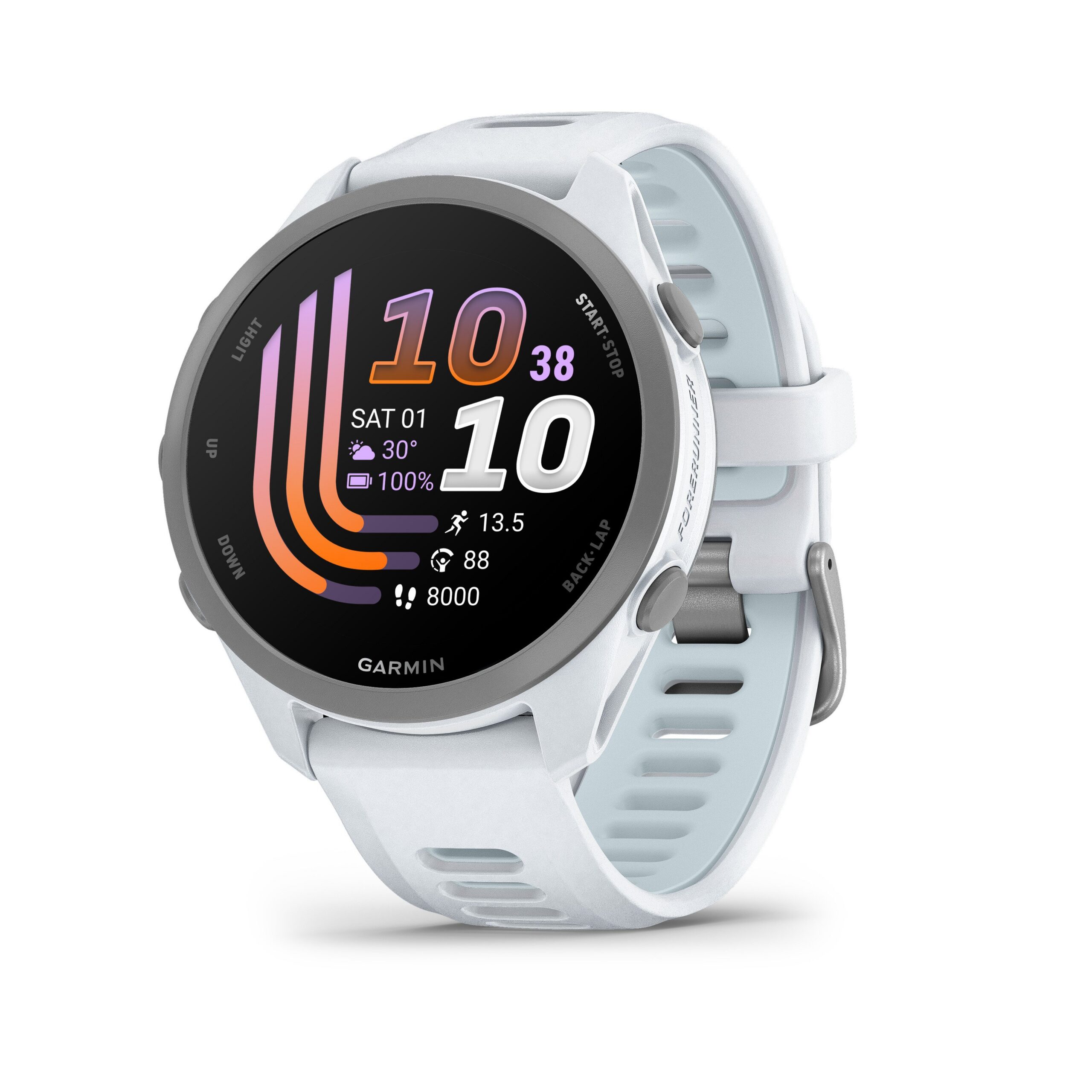 2_1053124-3300x3300-1.jpg Garmin Forerunner 170 Music GPS-jooksunutikell, helehall - Pilt 1