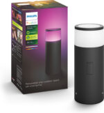 Philips Calla HUE õue valge meeleolu ja värvi lisavalgusti toitejuhtmega, 24 V madalpinge, 25 cm, antratsiit, õues kasutamiseks, 8W - Pilt 5