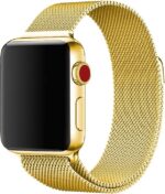 Wave terasest punutud rihm, Apple Watch 38 / 40 / 41 / 42 mm, kuldne - Pilt 3